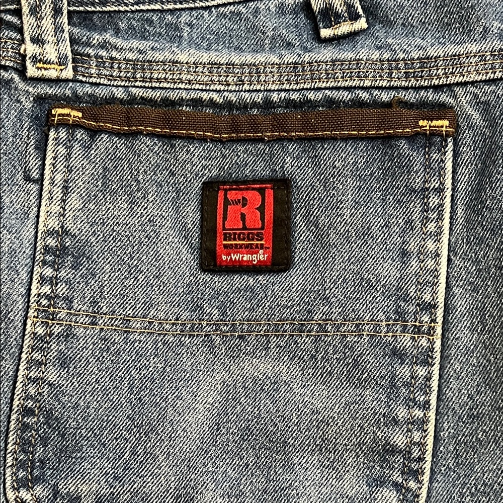 Wrangler Riggs Workwear FR Blue Jeans, pants 3W020 A1 38x32 100% cotton - Picture 6 of 14
